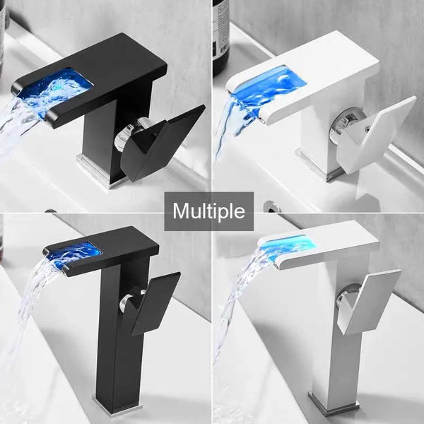 Color-Changing Waterfall Faucet