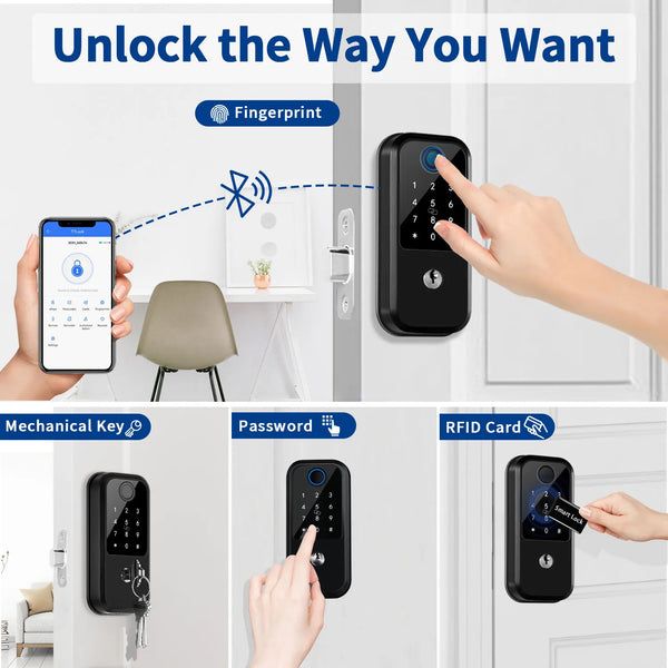 Smart Fingerprint Deadbolt Lock