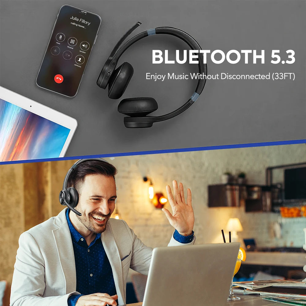 Noise-Cancelling Bluetooth Headset