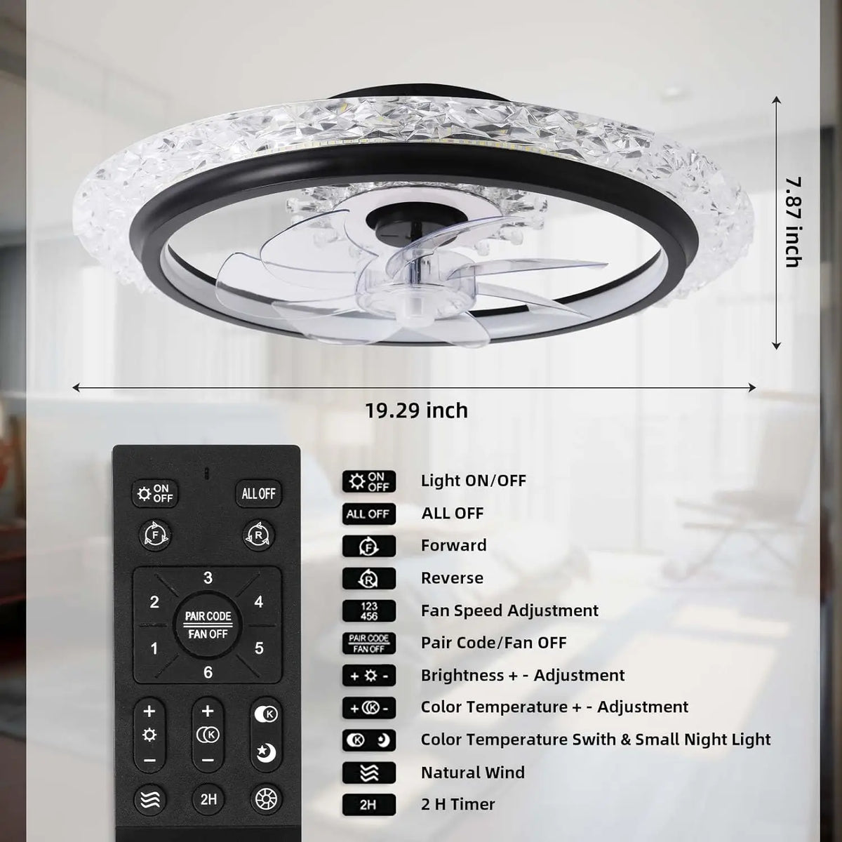 Smart Ceiling Fan with Lights